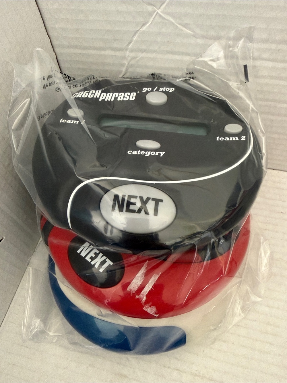 3 Electronic Catch Phrase Handheld Games by Hasbro Gaming Red Black Blue